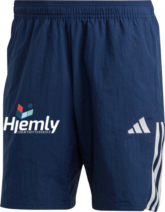 Adidas - Hjemly Shorts Med Lynlåslomme - Navy blå & hvid