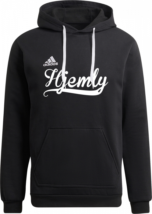 Adidas - Hjemly Cotton Hoodie - Czarny & biały