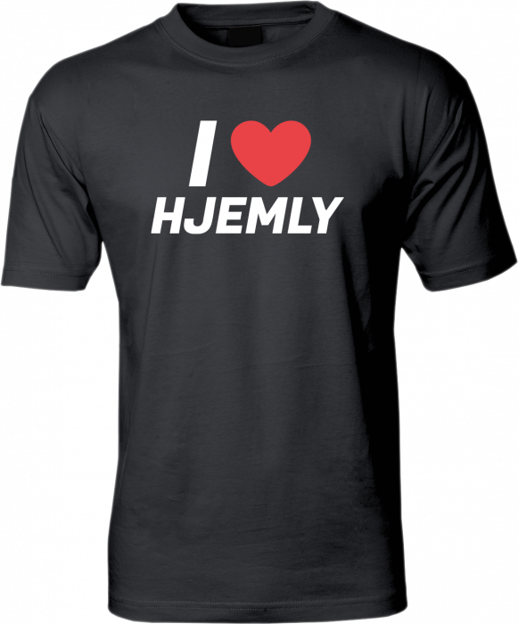 ID - I Love Hjemly T-Shirt - Black